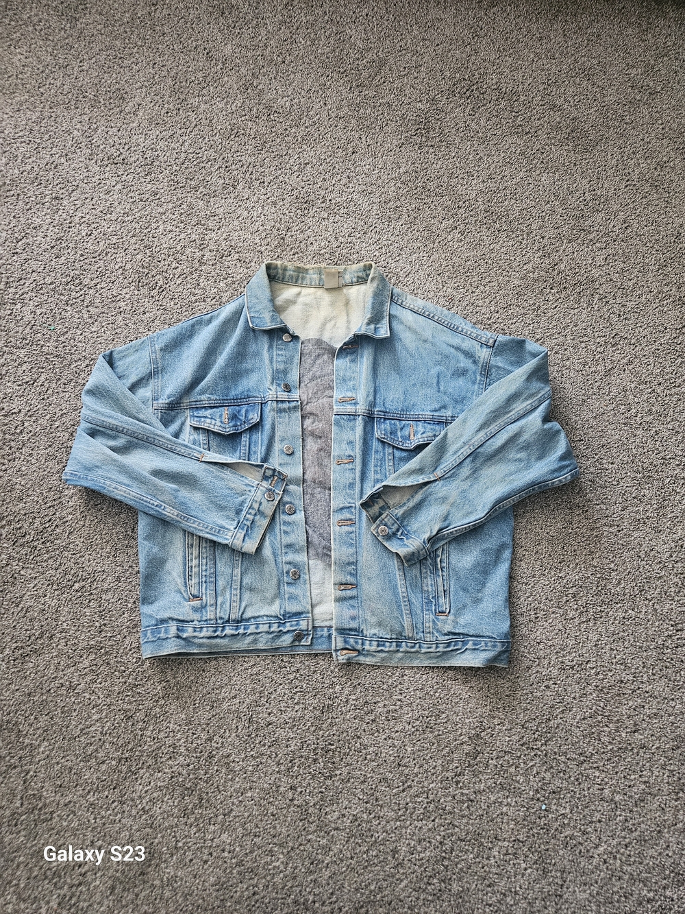 Vintage Made in USA NRA National Rifle Association Embossed Denim Jean Jacket La